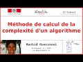 Mthode de calcul de la complexit dun algorithme  rachid guerraoui