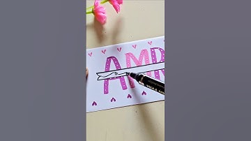 Name Lettering for Subscribers #name #handlettering #lettering #art #shorts #yt #trending #viral