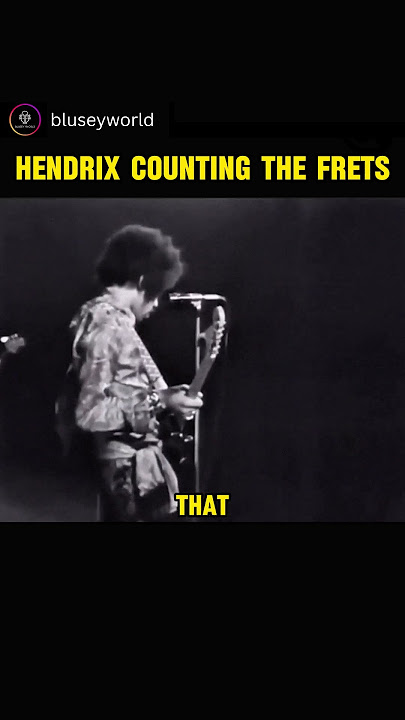 Jimi Hendrix Counting the frets #shorts