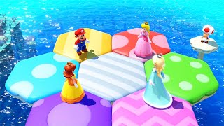 Mario Party Superstars Minigames - Rosalina Vs Mario Vs Peach Vs Daisy (Master Difficulty)