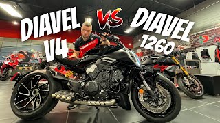 Ducati Diavel V4 vs Ducati Diavel 1260  @AMSDucatiDallas