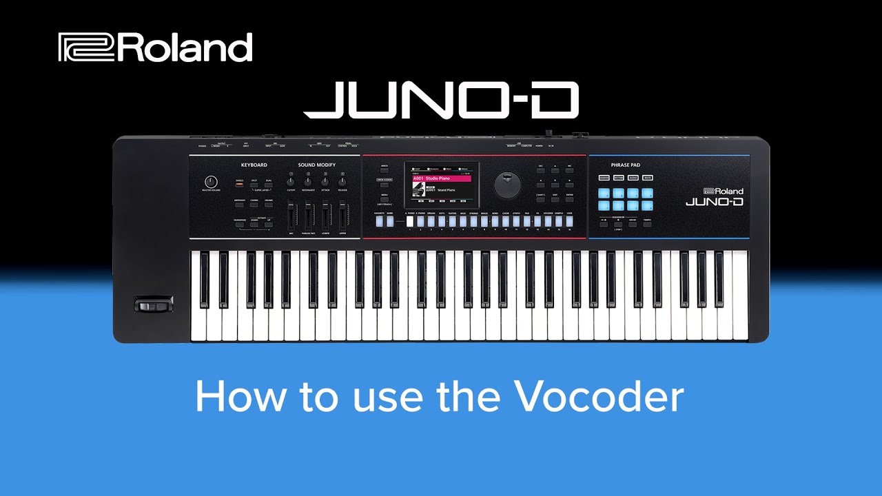 Roland JUNO-D - How to use the Vocoder