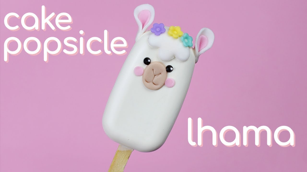 CAKE POPSICLE DE LHAMA | COMO FAZER BOLO TRUFADO NO PALITO • Petit Gatô
