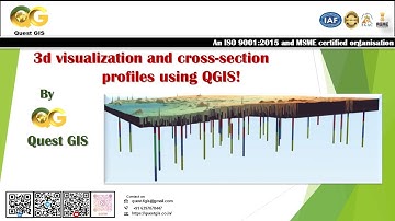 3d visualization and cross section for drillhole data using QGIS.