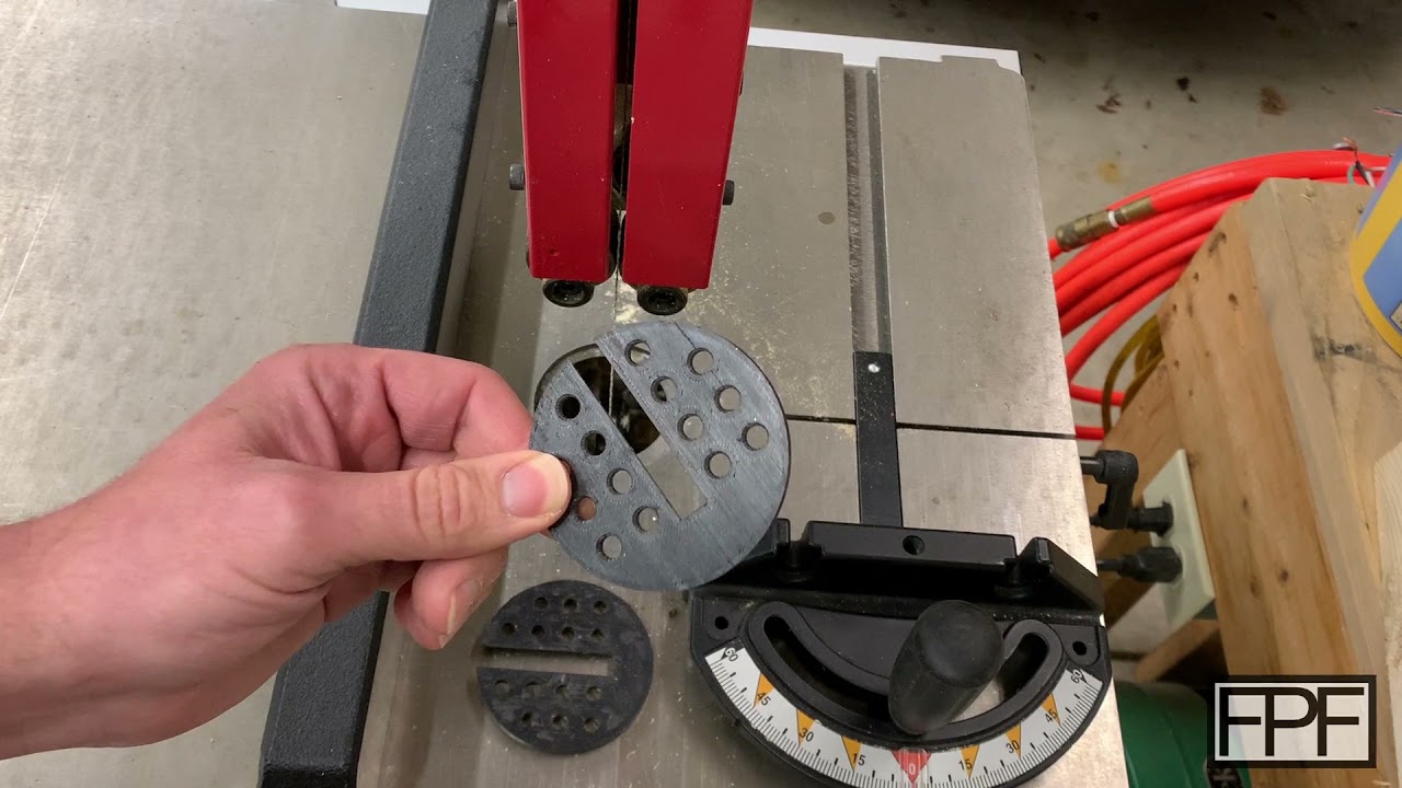 3D Printed Grizzly Bandsaw Table Insert YouTube