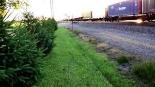 3 UP Stack trains goes towards Grand Mound IA