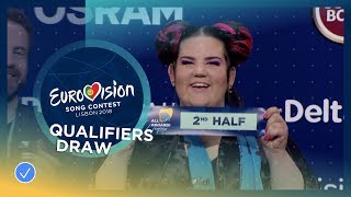 The qualifiers of the first Semi-Final draw their half for the Grand Final