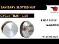 SANITARY SLOTTED NUT S.S(202) FIRST SETUP - REALTECH CNC MACHINE