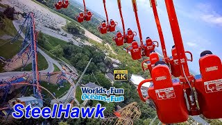 2022 SteelHawk On Ride 4K POV Worlds of Fun Windseeker from Knott&#39;s Berry Farm