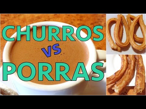 Video: Pencuci Mulut Negara Sepanyol Churros Dan Porras