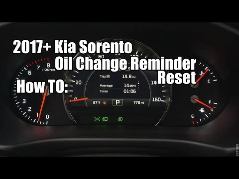 kia oil sorento change reset