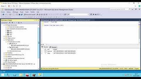 Démonstration sqlserver Réplication