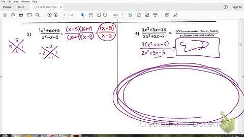 4.2B Simplifying Rational Expressions