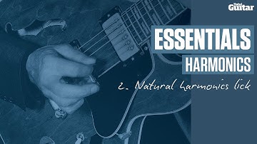 Essentials Lesson: Harmonics -- Example 2 -- Natural Harmonics Lick (TG222)