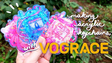 designing my first acrylic keychains ✦ ft. VOGRACE!