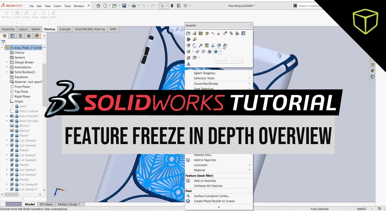 how to freeze solidworks download