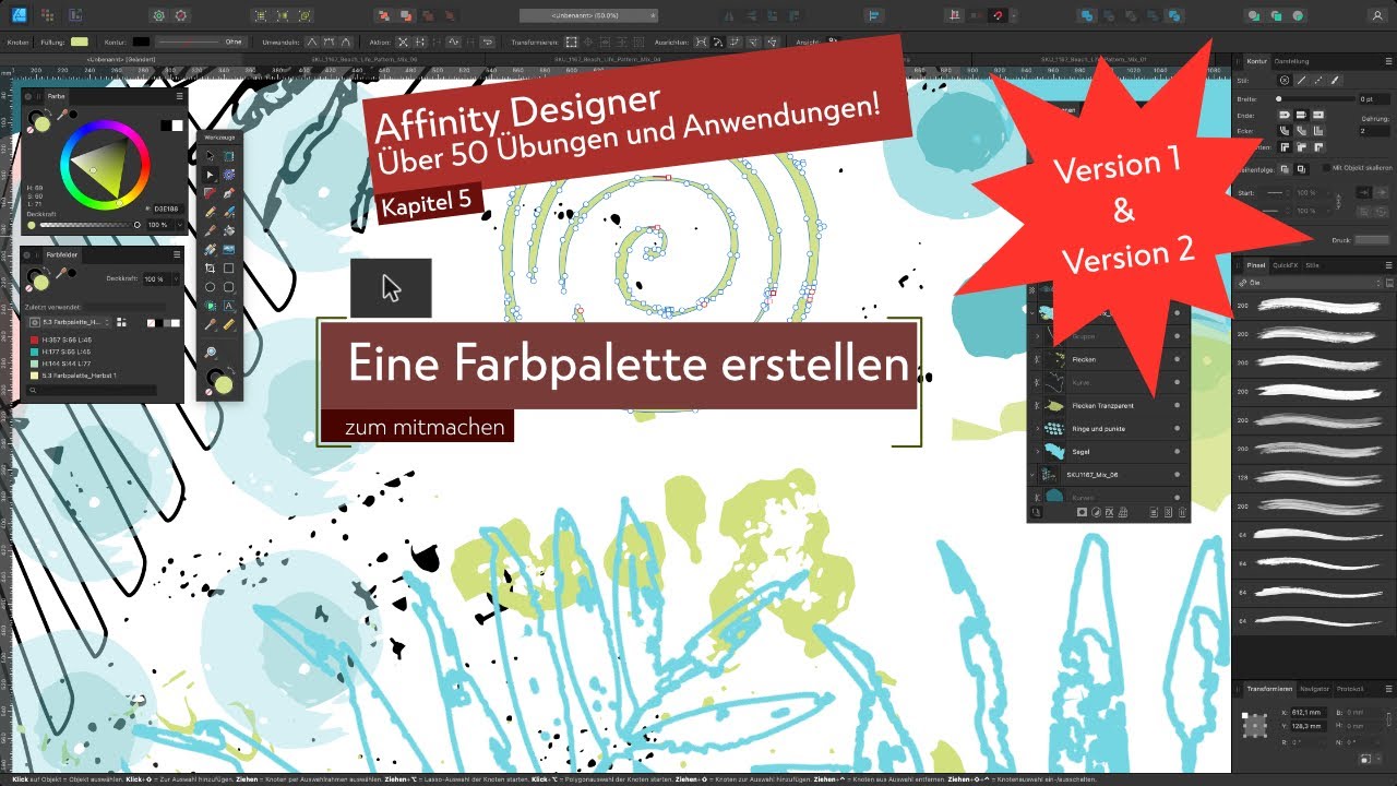 Affinity Designer Übungen Kapitel 5 Eine Farbpalette erstellen