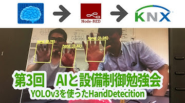 YOLOv3 HandDetectionとNode-REDとKNXの実験 第３回AIと設備制御勉強会