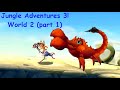 Jungle Adventures 3! World 2. Part 1. Best platform game! Приключения в джунглях 3! Мир 2!