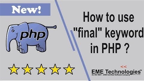 How to use "final" keyword in PHP