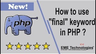 How to use final keyword in PHP