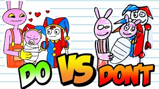 DOs & DON'Ts Drawing Love Story Between Pomni & Jax  The Amazing Digital Circus