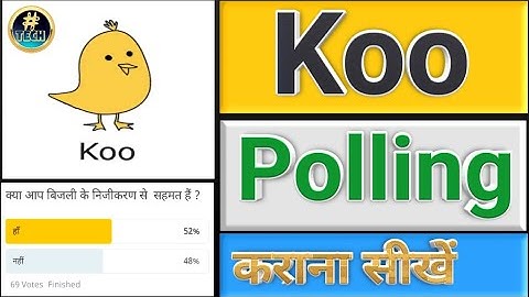 Koo poll | How To Do Polling On Koo App | Koo App par Poll Kaise post karen | कू ऐप पोलिंग |