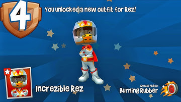 Level 4 Unlock New outfit Rez Day 8 - Beach Buggy Racing 2