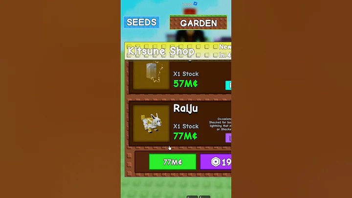 Jandel Added The Secret Raiju Shop In  Grow A Garden #roblox #robloxshorts #growagarden