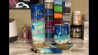 How to Make Beach Themed Tumblers and Gel Pens