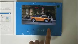 7inch A5 customized soft cover video brochure card