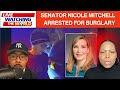 فيديو اعتقال السيناتور نيكول ميتشل بواسطة كاميرا الجسم 