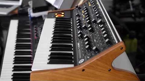 Trying out the Moog Sub 37 synth