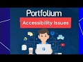 Portfolium Accessibility Testing Summary of Issues