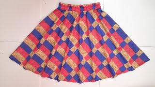 Umbrella cut skirt cutting and stitching | Skirt | Full Tutorial |