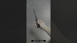 How to  do Basic Opening Trick with Balisong "Butterfly" Knife #butterfly #tricks #howto