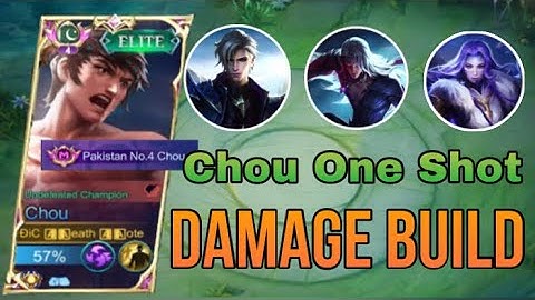 Chou One Shot Damage Build Against Meta Hero’s In Mythical Glory / Mlbb Chou #Mlbb #Solorank