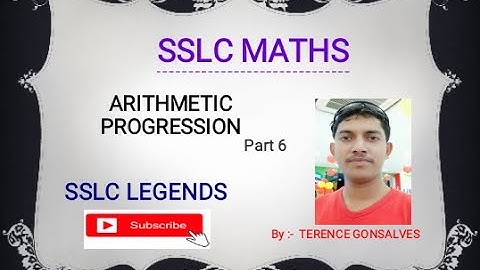 Class 10 || ARITHMETIC PROGRESSION || Part 6 by SSLC LEGENDS