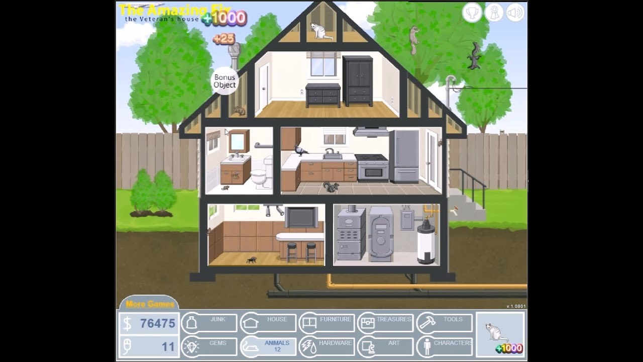 ゴミ屋敷のお掃除ゲーム The amazing fix 2回目 - YouTube