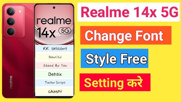 How To Change Font Style Realme 14x 5G How To Download Font Style Realme 14x 5G font style change