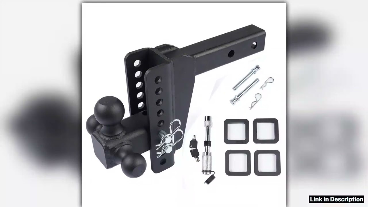 AP03 Black TriBall Trailer Hitch Fits 2 Receiver 8 DropRise 18500 LBS Heavy Duty Special Pick