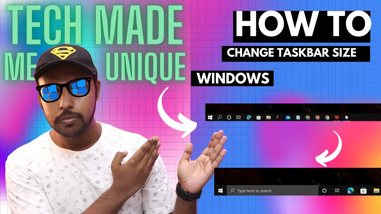 How Do I Change The Size Of My Taskbar In Windows Change The Size Of 