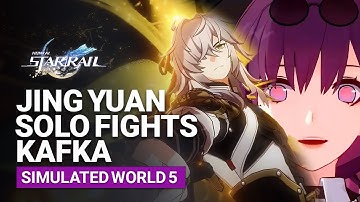 E0 L70 Jing Yuan Solo Kafka Boss in Simulated Universe World 5 | Destruction Path | Honkai Star Rail