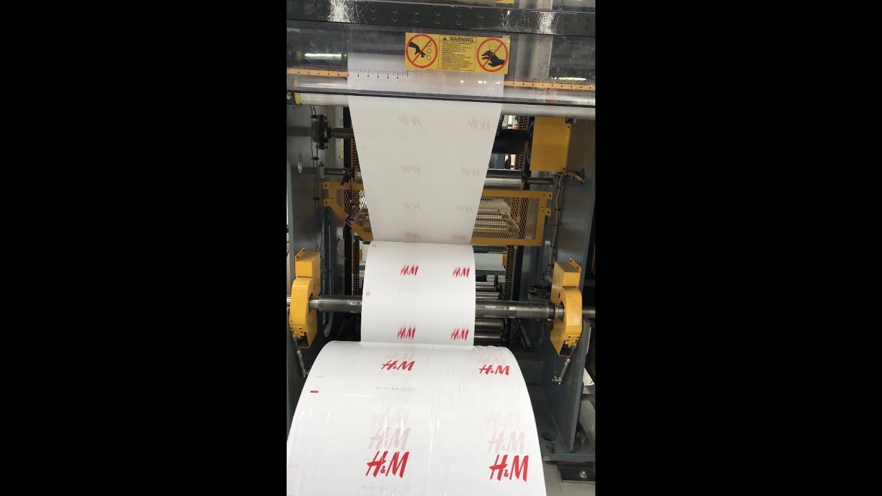 impression sacs papier flexographie sur kraft blanc