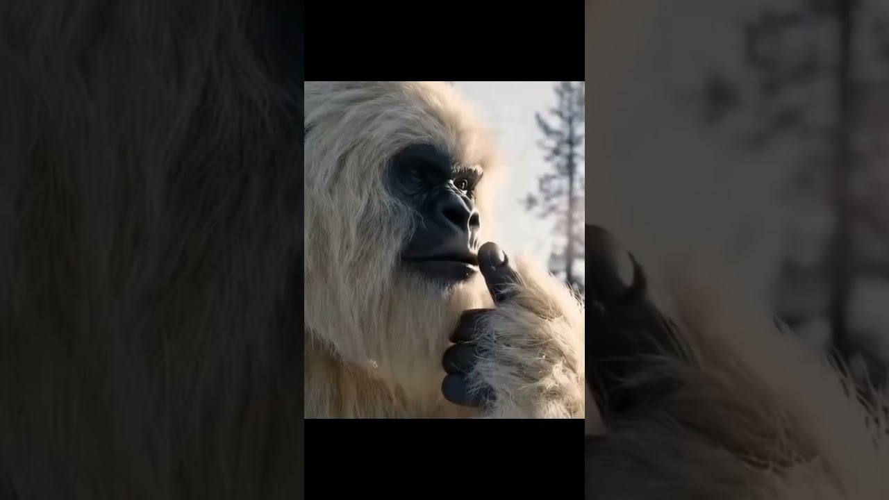 "Gorilla ne barf ke paani se machhli nikaali aur kha gaya! 😂❄️"