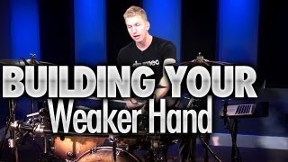 Building Your Weaker Hand - Drum Lesson (DRUMEO)