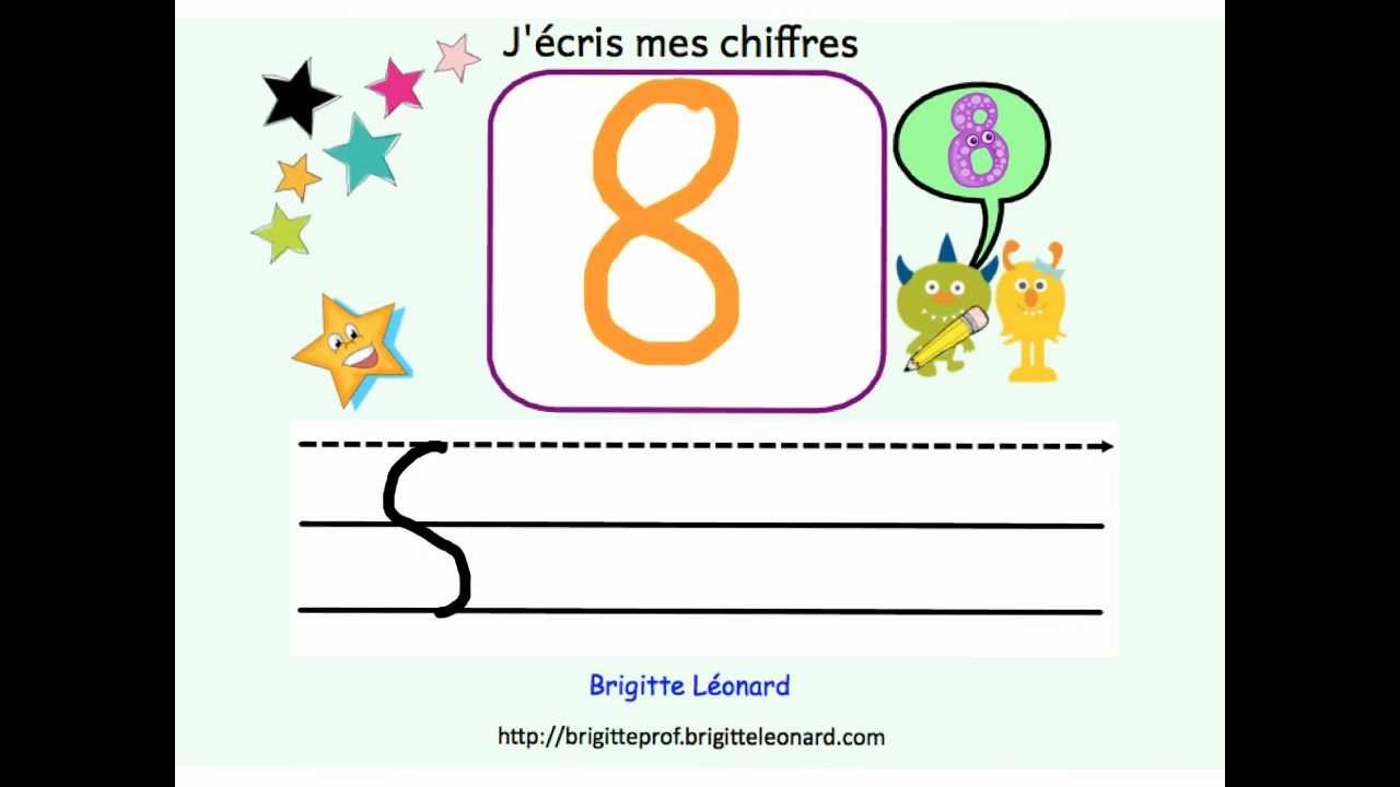 Traçage Des Chiffres Apprendre à tracer et écrire les chiffres de