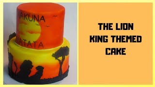 Lion King Themed Cake