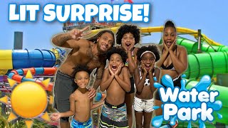 We Surprised Our Kids With A LiT Day At The WATER PARK!!
