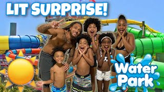 We Surprised Our Kids With A LiT Day At The WATER PARK!!